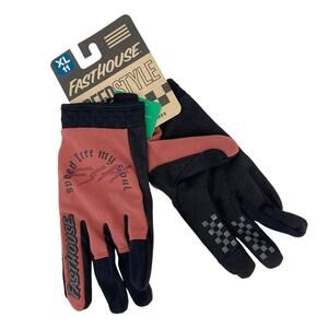 Fasthouse Speed Style Menace Glove Full Finger MTB in Mauve Size XL NWT